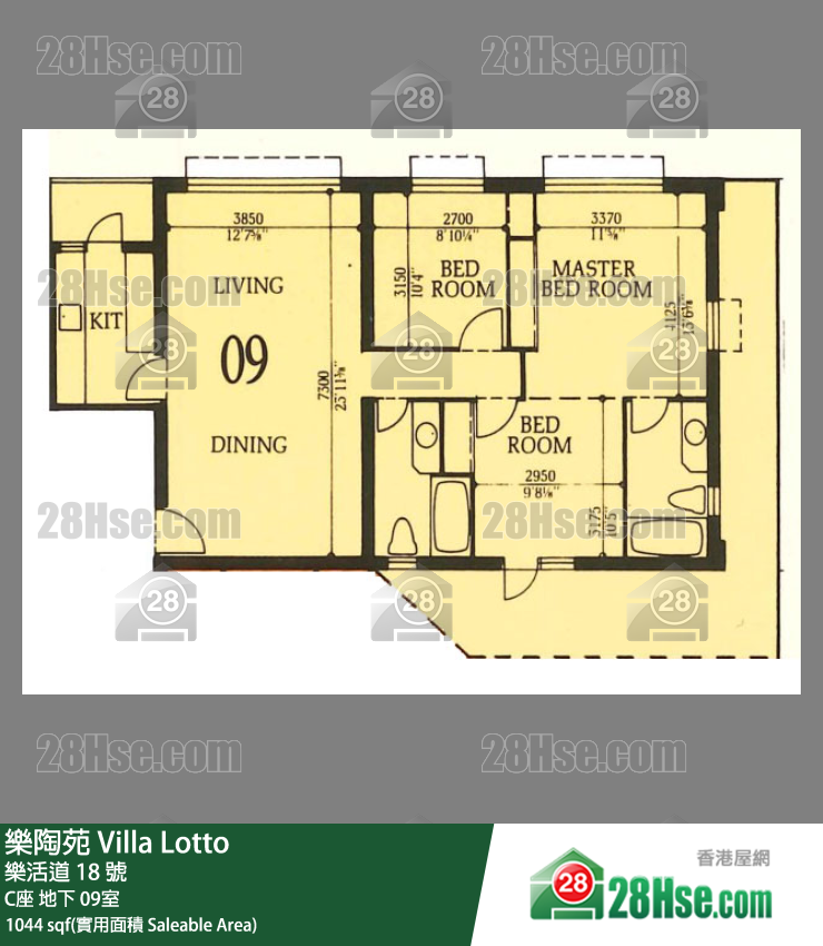 乐陶苑 C座地下 09室 平面图