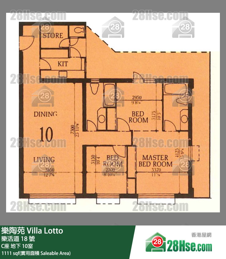 乐陶苑 C座地下 10室 平面图