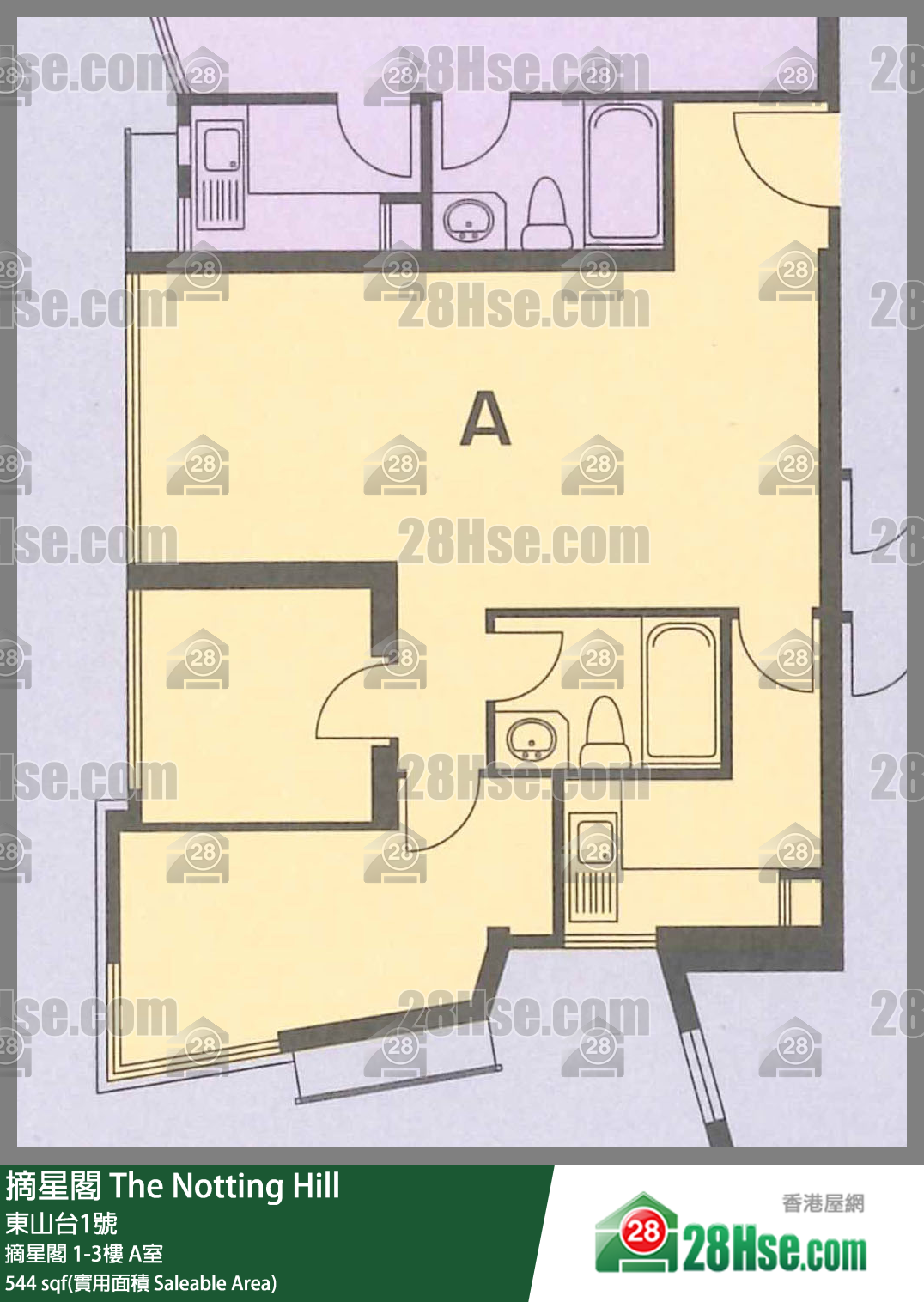 摘星閣 摘星閣 1樓 A室 平面圖