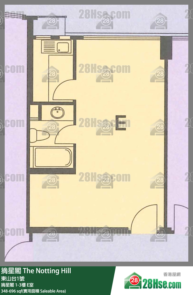 摘星閣 摘星閣 3樓 E室 平面圖