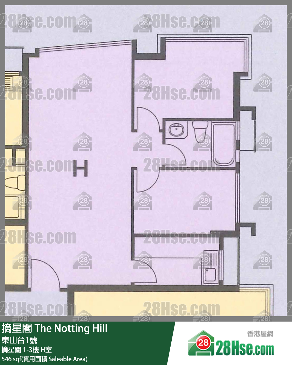 摘星閣 摘星閣3樓 H室 平面圖