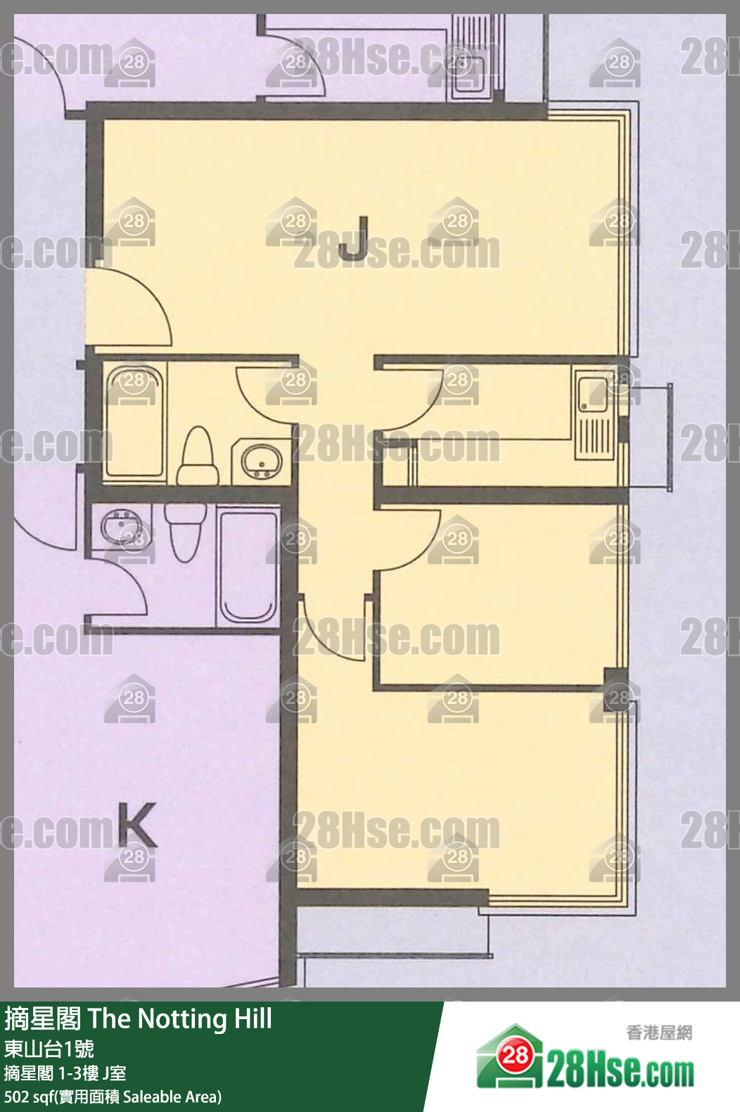 摘星閣 摘星閣3樓 J室 平面圖