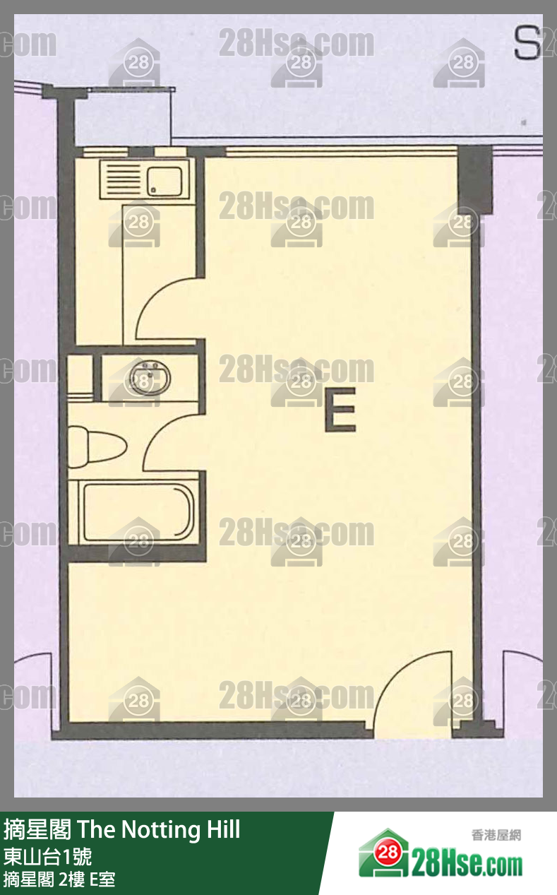 摘星閣 摘星閣2樓 E室 平面圖