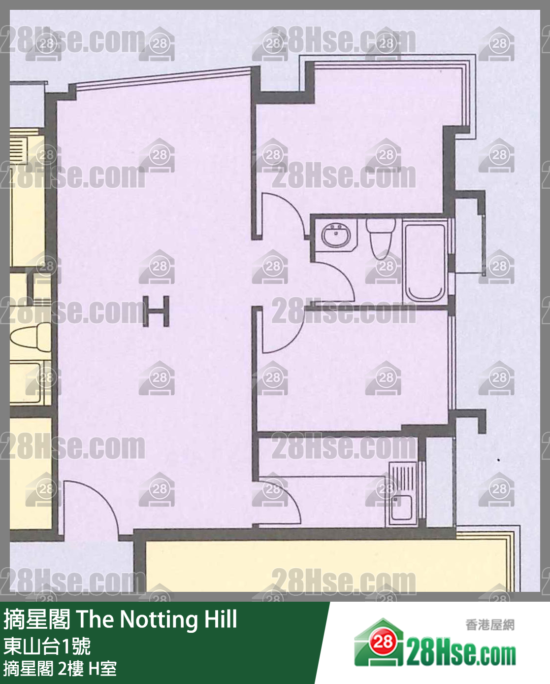 摘星閣 摘星閣 2樓 H室 平面圖