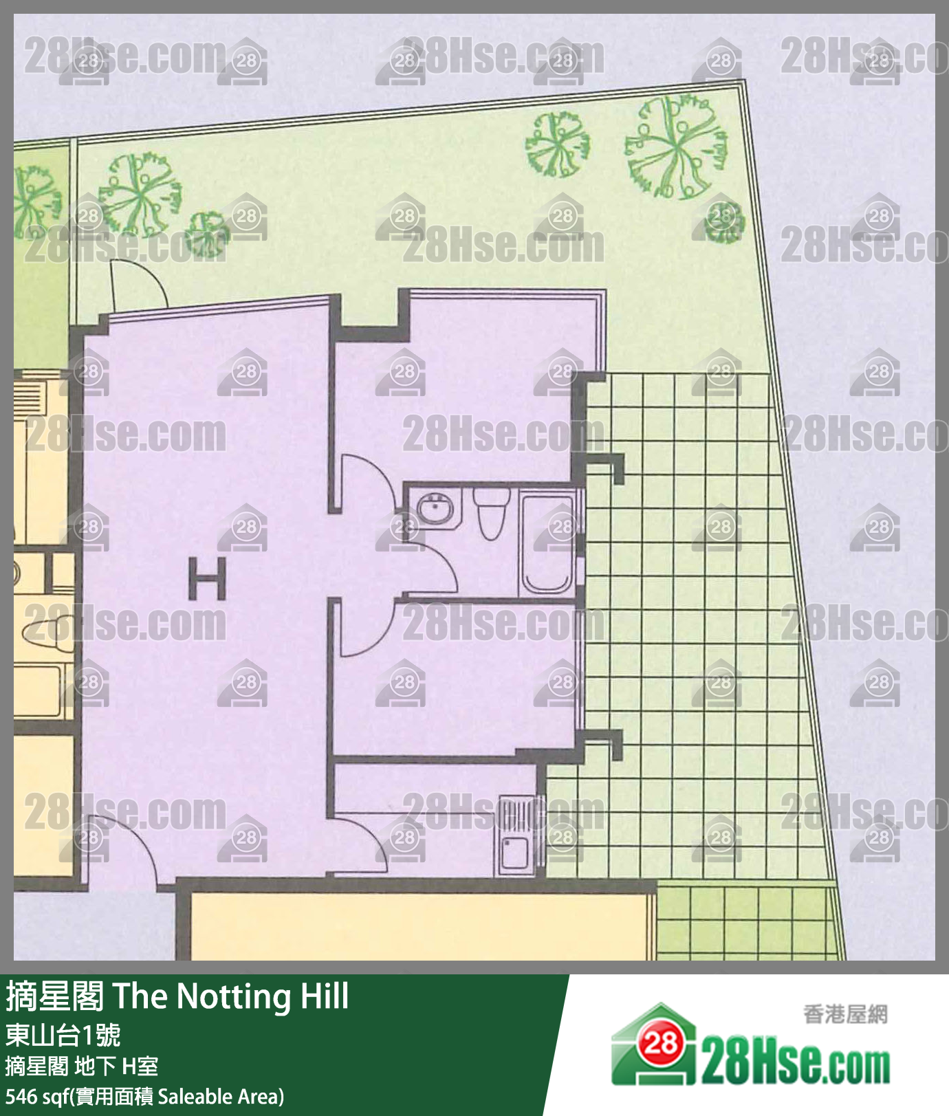 摘星閣 摘星閣 H室 平面圖