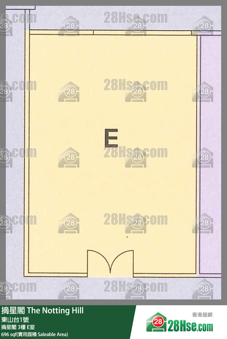 摘星閣 摘星閣 3樓 E室 平面圖