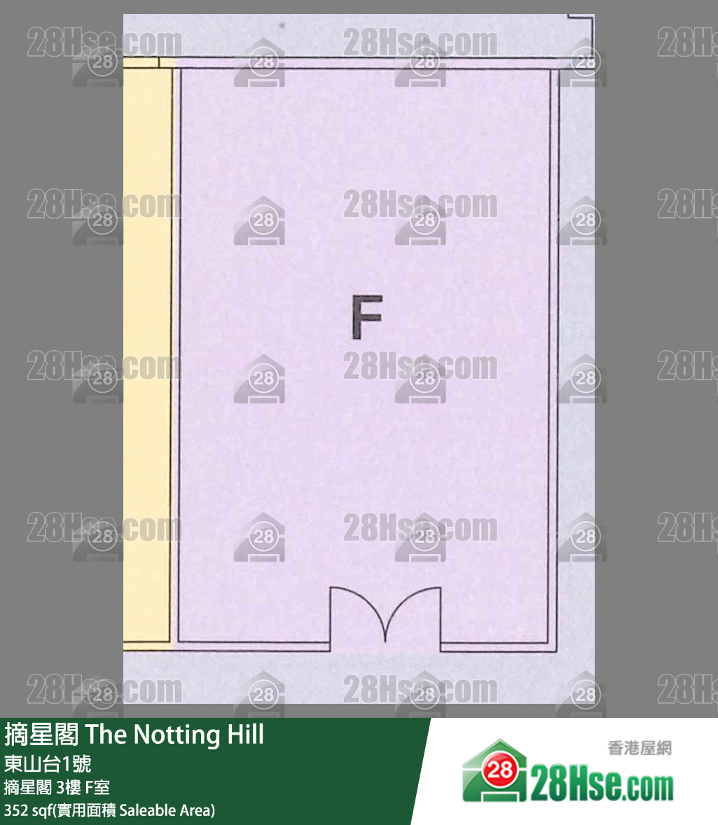 摘星閣 摘星閣 3樓 F室 平面圖