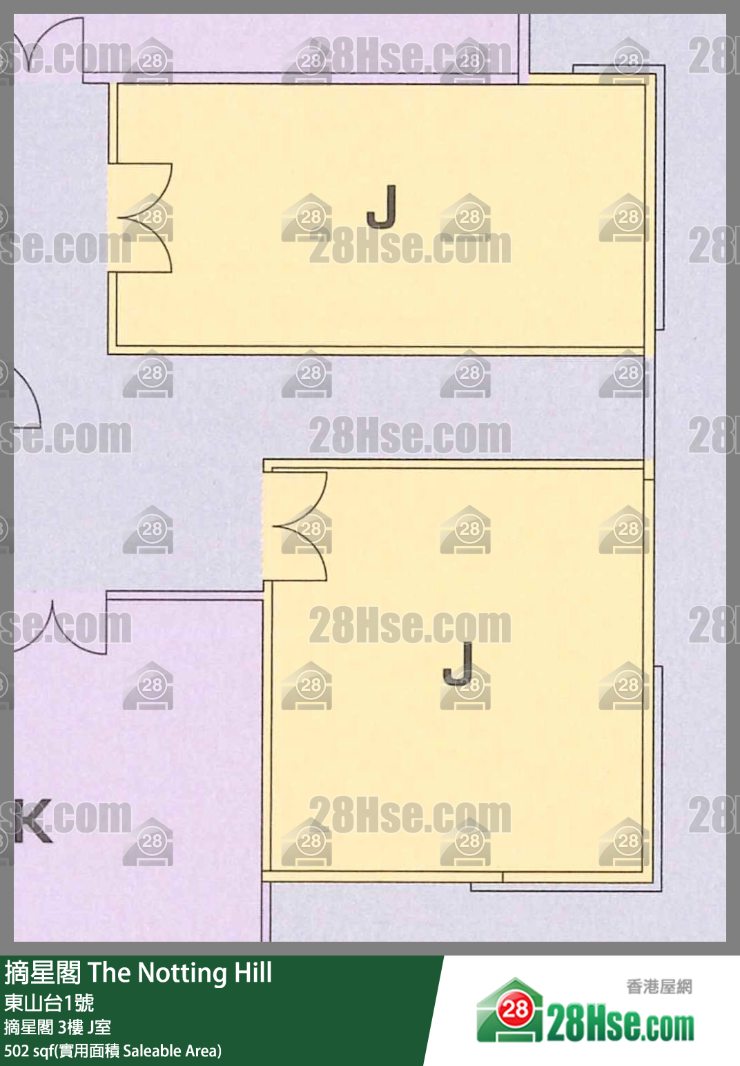 摘星閣 摘星閣3樓 J室 平面圖