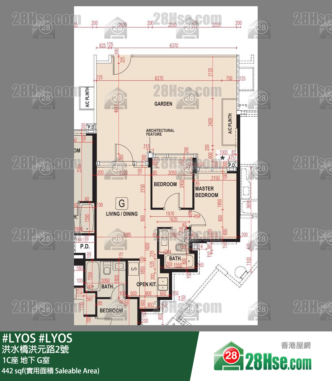 #LYOS 1C座 G室 平面图