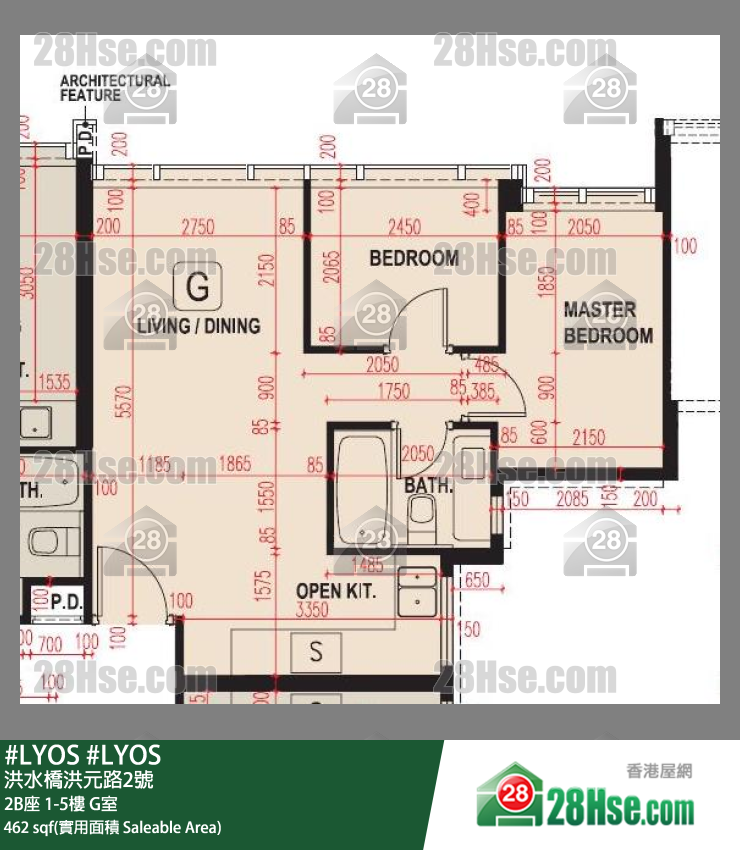 #LYOS 2B座 3楼 G室 平面图