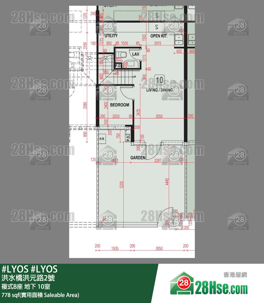 #LYOS 复式B座 10室 平面图