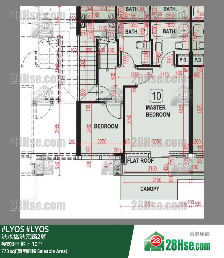 #LYOS 复式B座 10室 平面图
