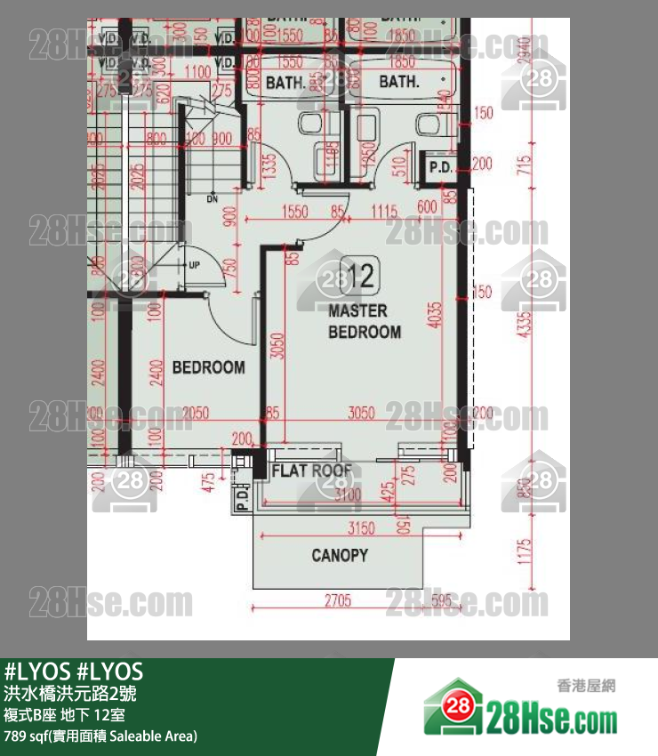 #LYOS 複式B座 12室 平面圖