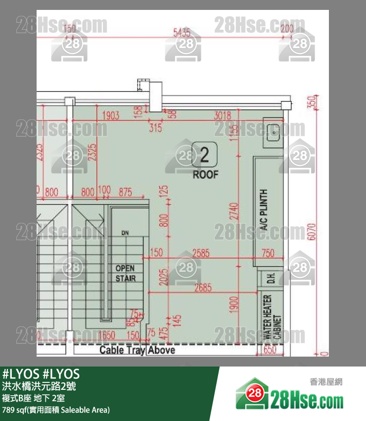 #LYOS 複式B座 2室 平面圖