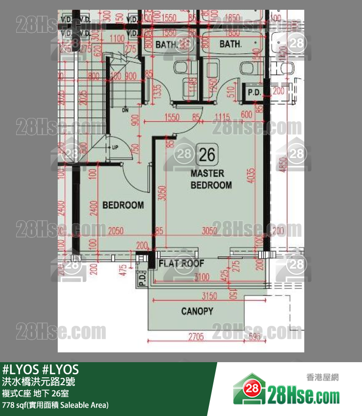 #LYOS 复式C座 26室 平面图