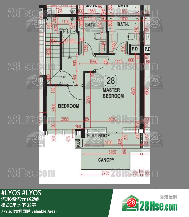 #LYOS 複式C座地下 28室 平面圖