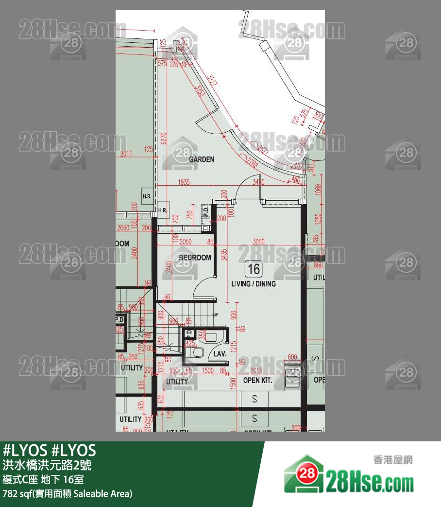 #LYOS 複式C座地下 16室 平面圖