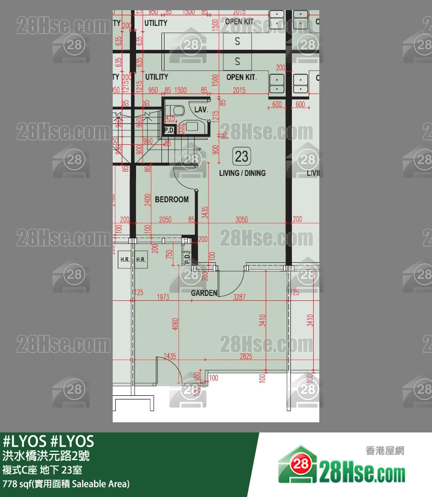 #LYOS 複式C座地下 23室 平面圖