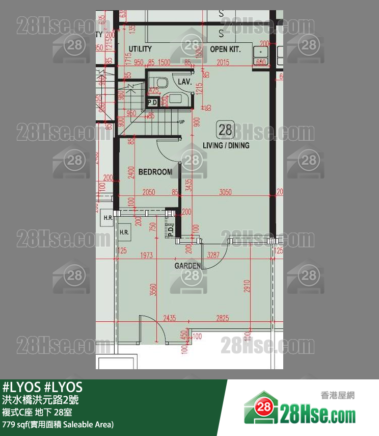 #LYOS 複式C座地下 28室 平面圖