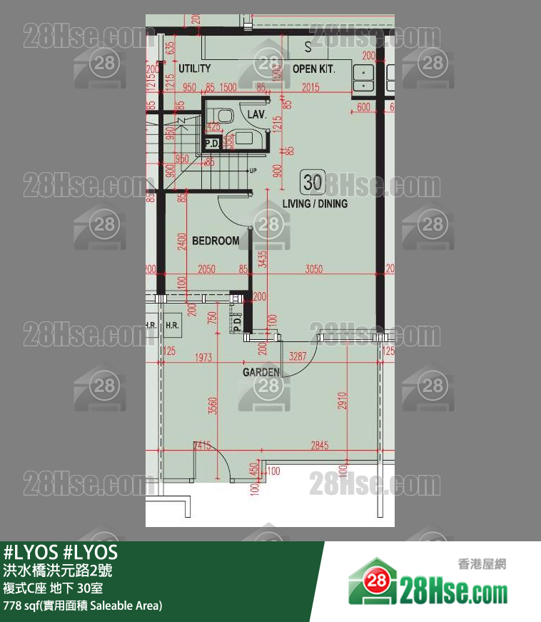 #LYOS 複式C座地下 30室 平面圖