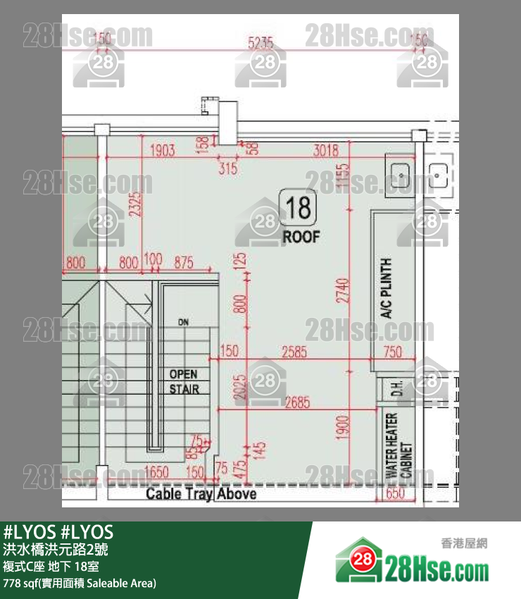 #LYOS 复式C座 18室 平面图