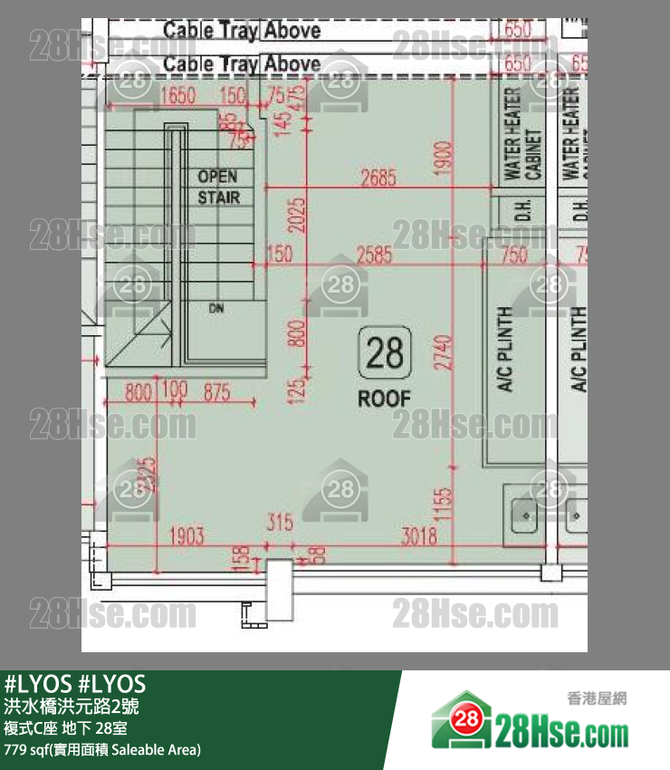 #LYOS 複式C座地下 28室 平面圖