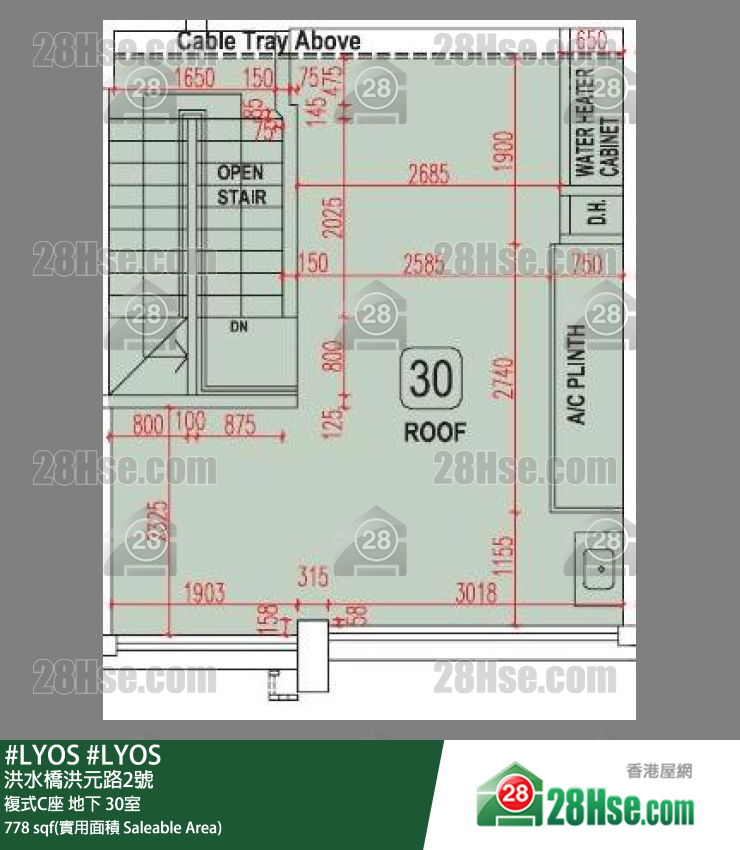 #LYOS 複式C座地下 30室 平面圖