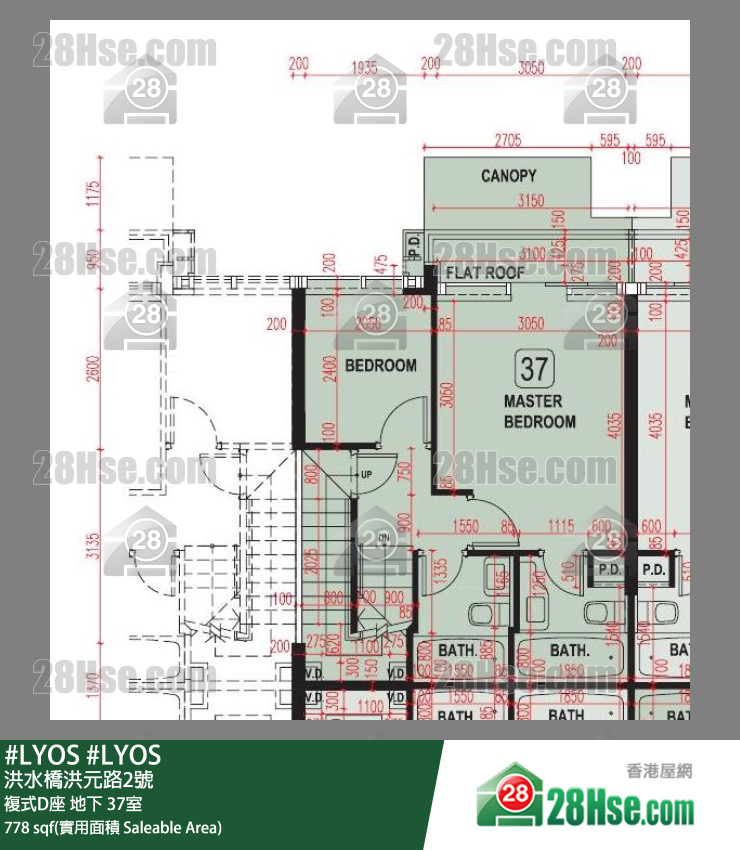 #LYOS 复式D座 37室 平面图