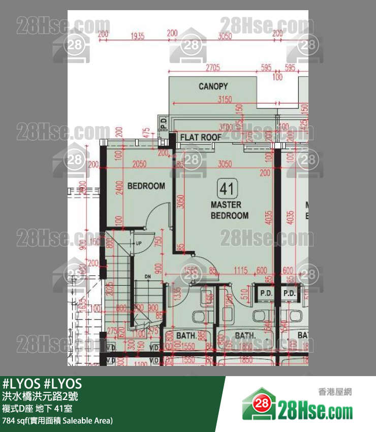 #LYOS 复式D座 41室 平面图