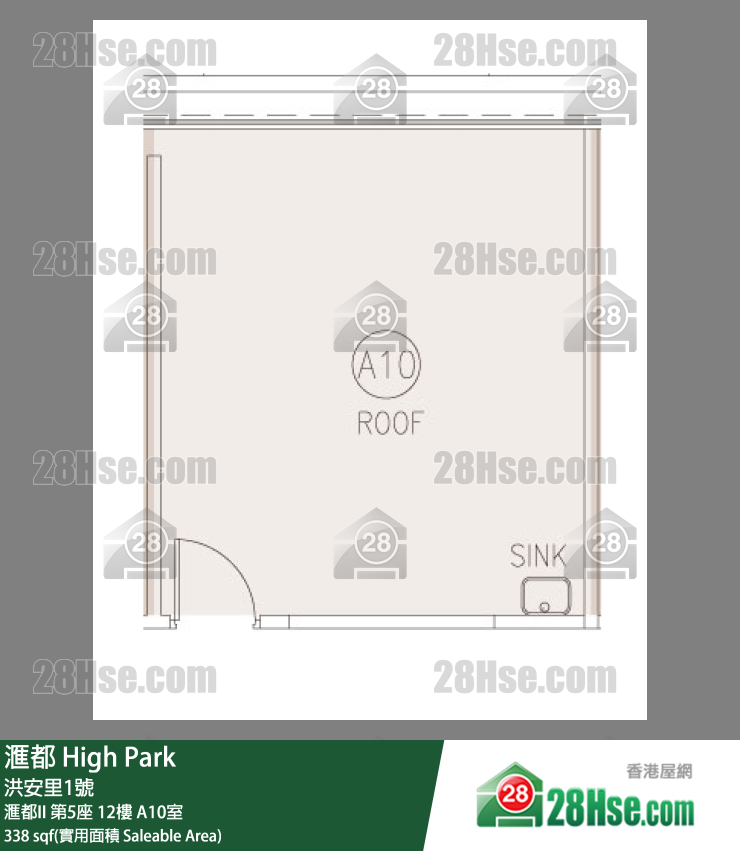滙都 滙都II第5座12樓 A10室 平面圖