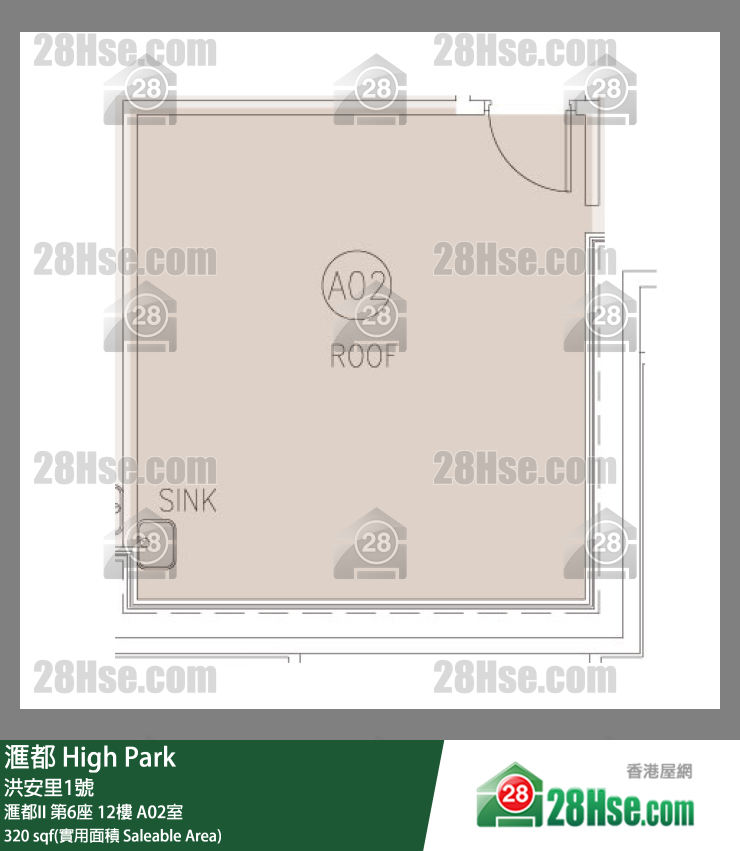 滙都 单位平面图(由 28Hse 提供)
