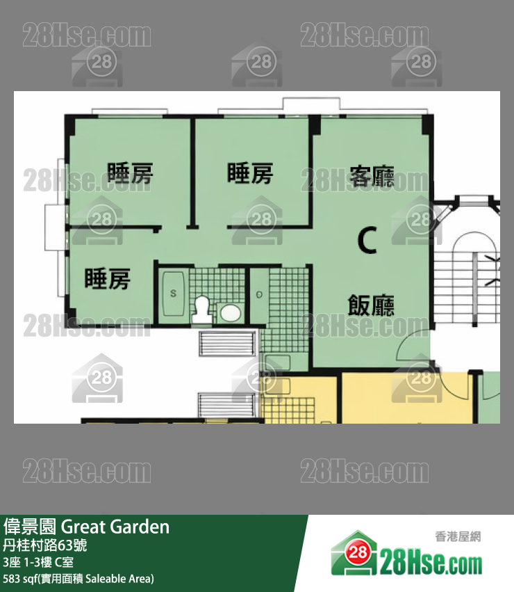 Great Garden Unit FloorPlan (Provided by 28Hse)