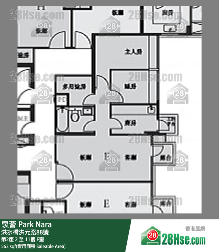 Park Nara Unit FloorPlan (Provided by 28Hse)
