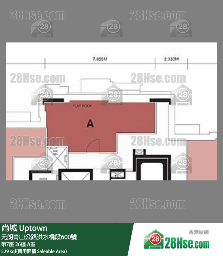尚城 大廈第7座26樓 A室 平面圖