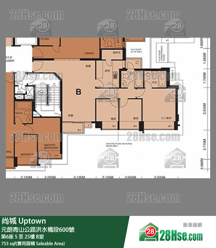 Uptown Unit FloorPlan (Provided by 28Hse) Uptown Unit FloorPlan (Provided by 28Hse)