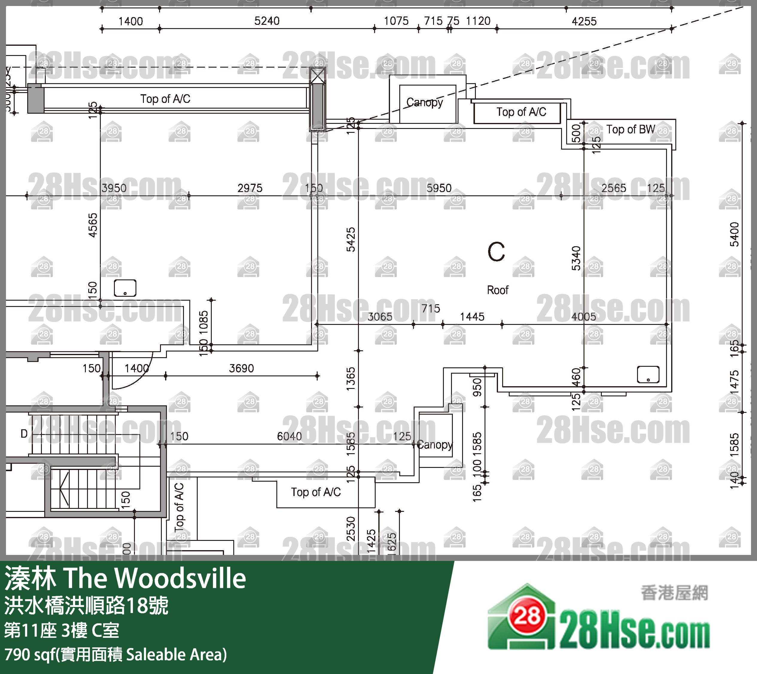 溱林 大廈第11座3樓 C室 平面圖