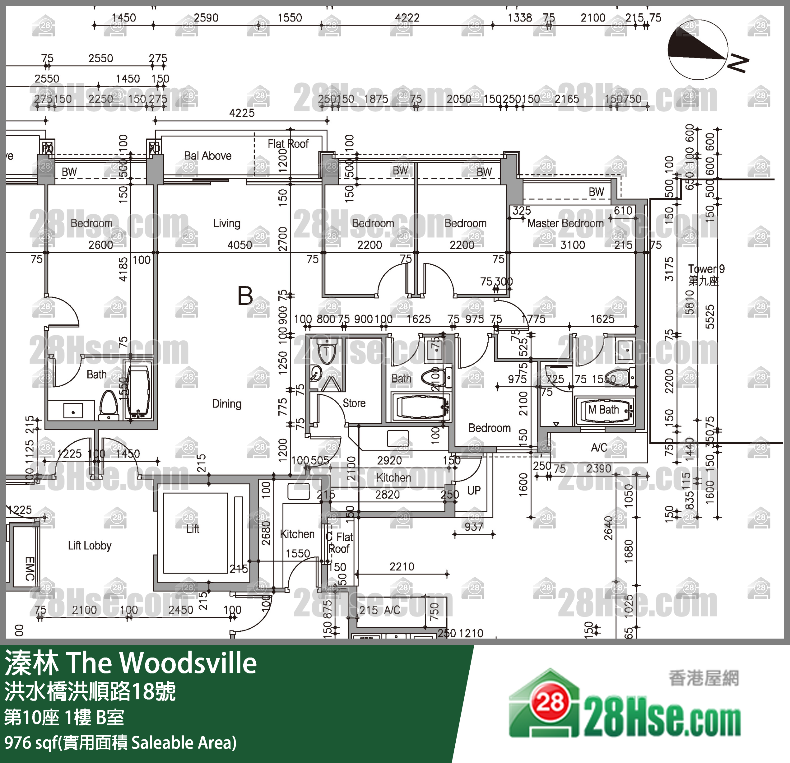 溱林 大廈第10座1樓 B室 平面圖