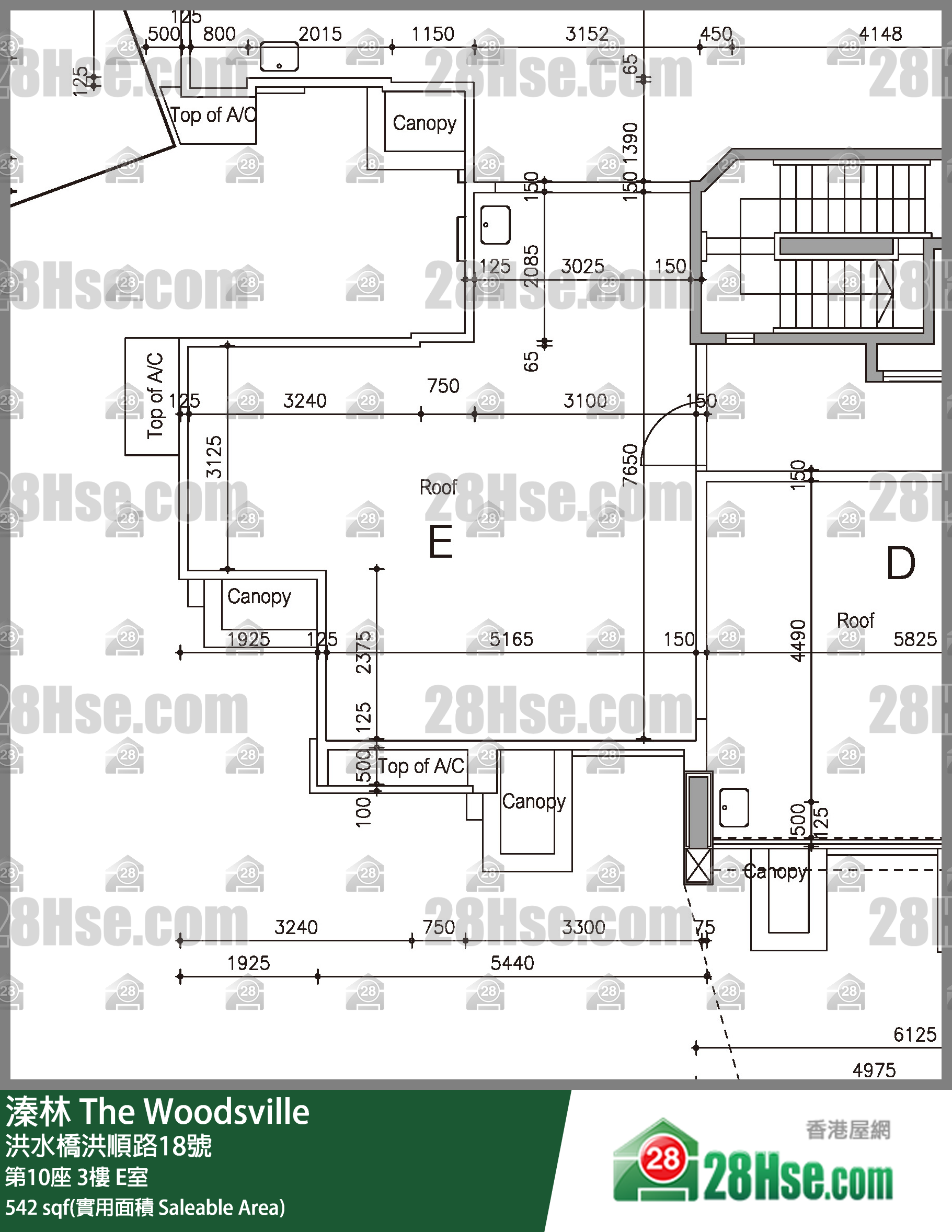 溱林 大廈 第10座 3樓 E室 平面圖