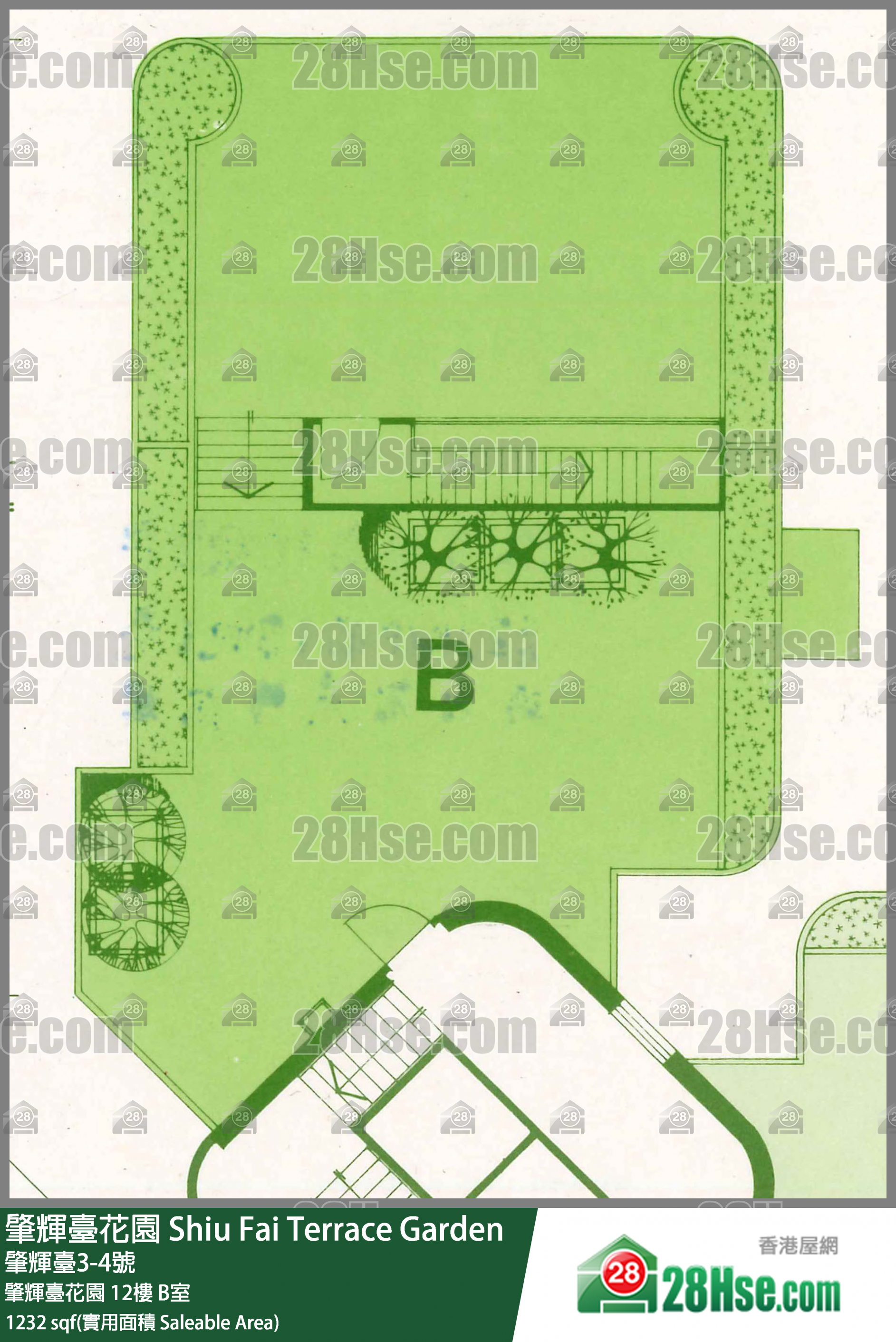 肇輝臺花園 肇輝臺花園 12樓 B室 平面圖