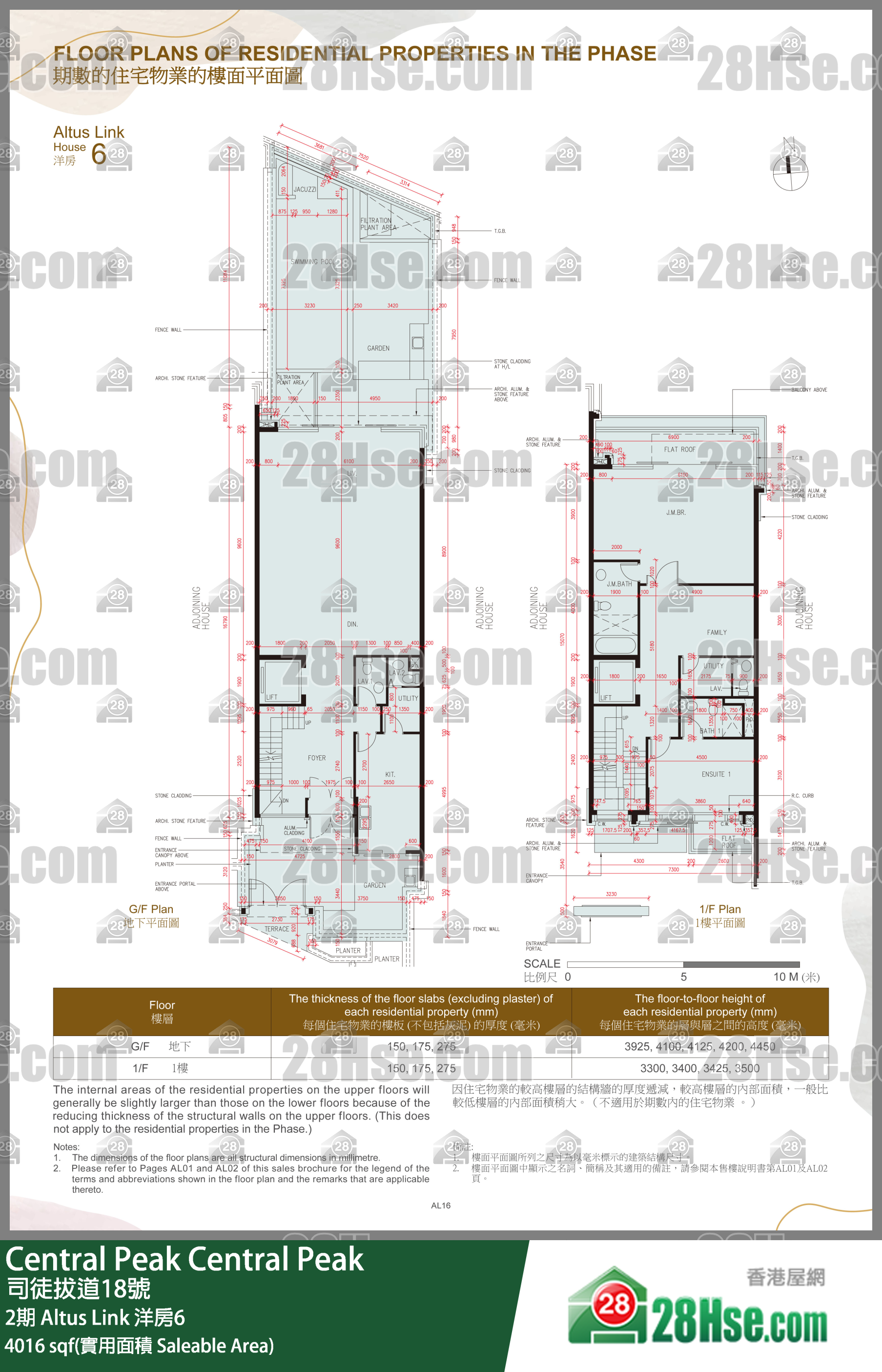 Central Peak 2期Altus Link 洋房6 平面圖