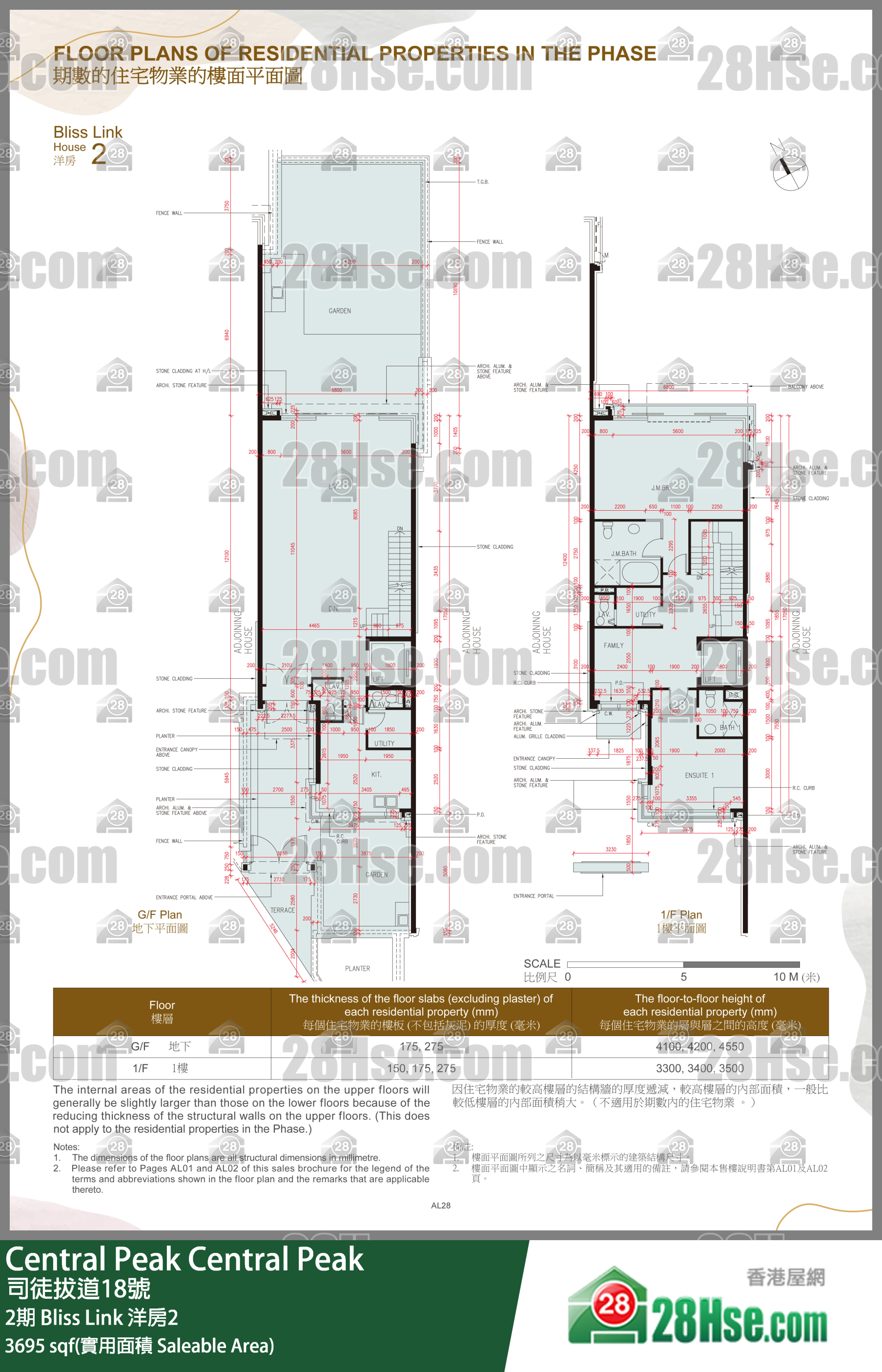 Central Peak 2期Bliss Link 洋房2 平面圖