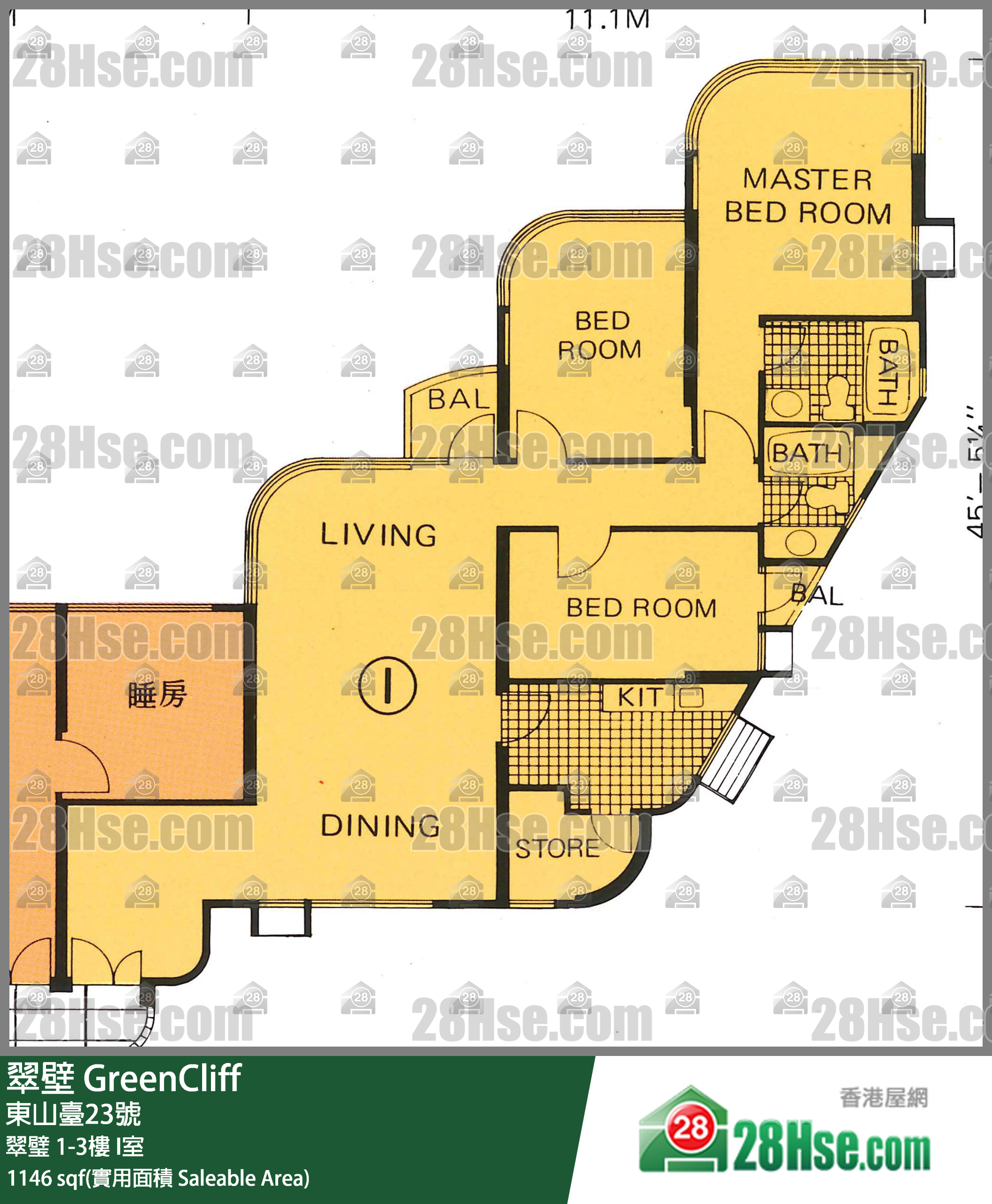 翠壁 翠璧 1樓 I室 平面圖