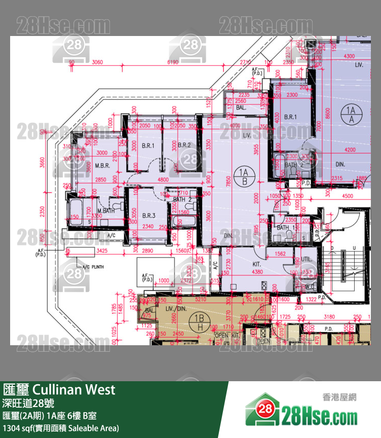 匯璽 匯璽(2A期) 1A座 6樓 B室 平面圖