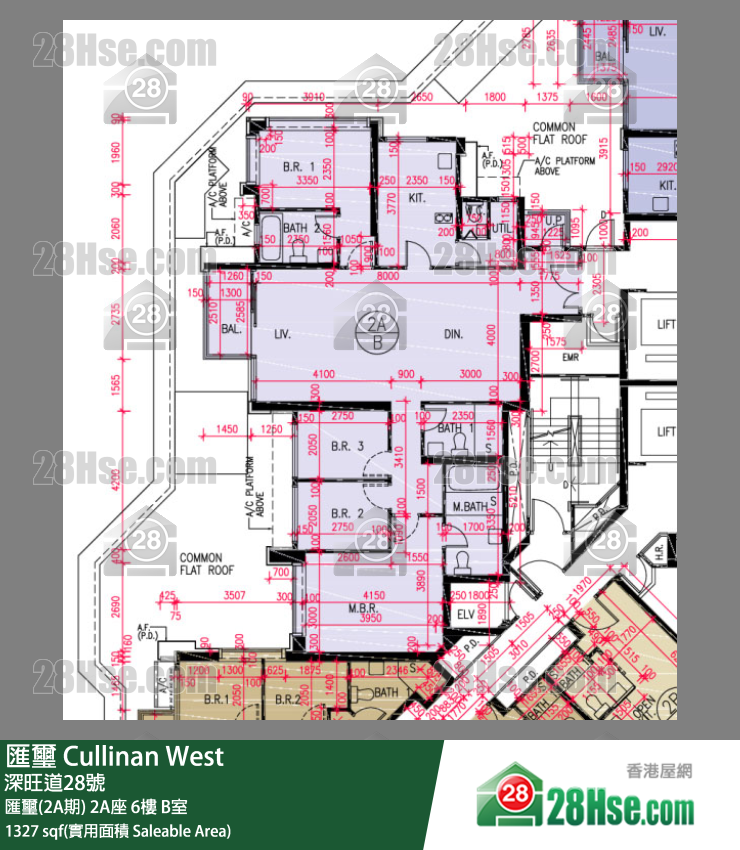 匯璽 匯璽(2A期) 2A座 6樓 B室 平面圖
