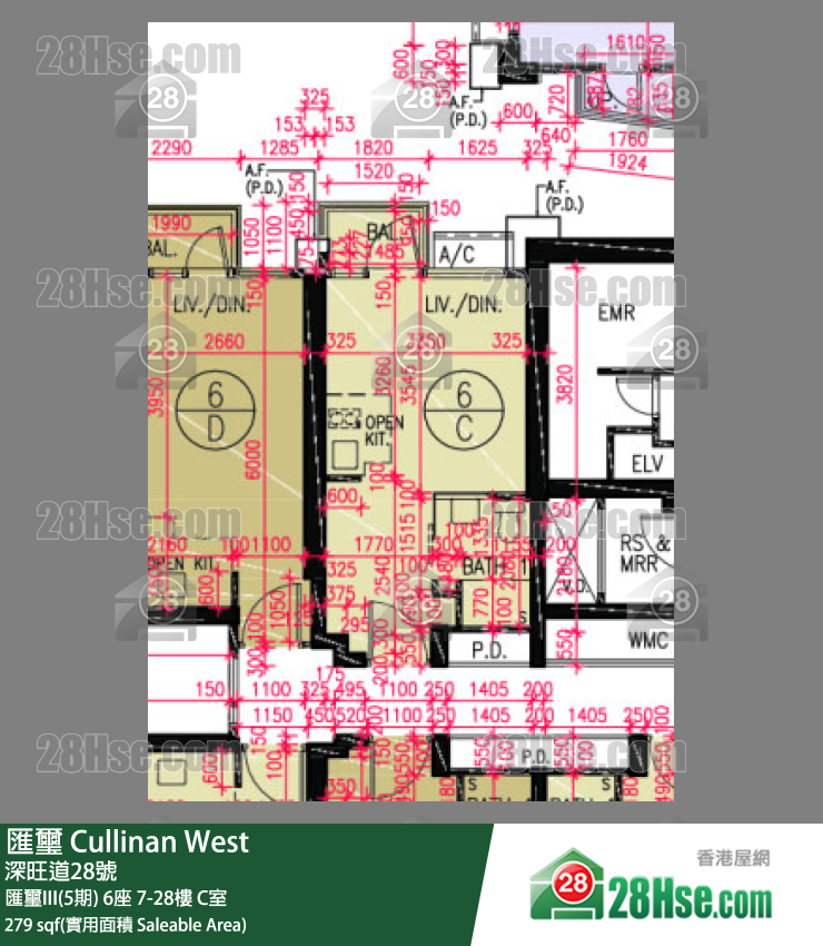 匯璽 匯璽III(5期) 6座 9樓 C室 平面圖