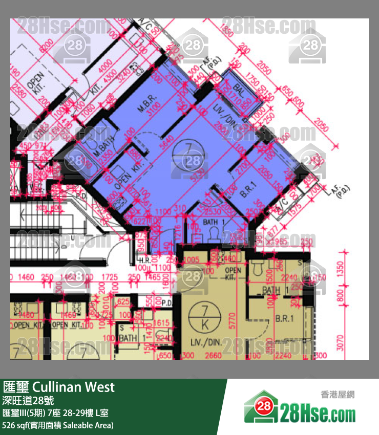 匯璽 匯璽III(5期) 7座 29樓 L室 平面圖