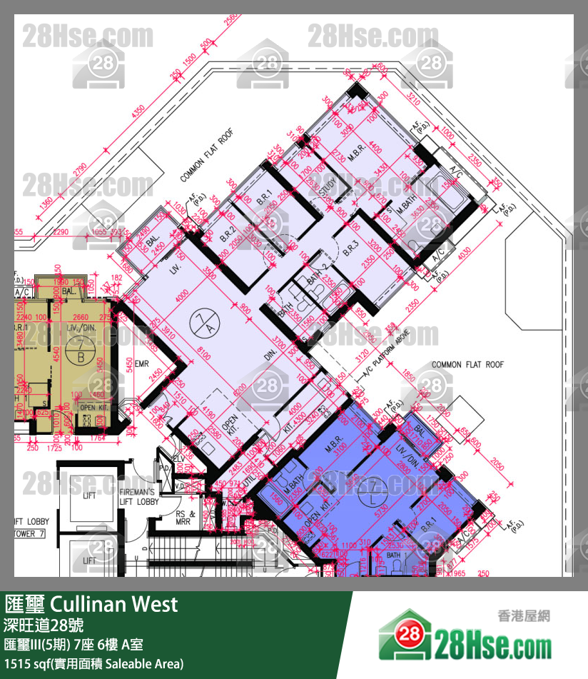 匯璽 匯璽III(5期) 7座 6樓 A室 平面圖