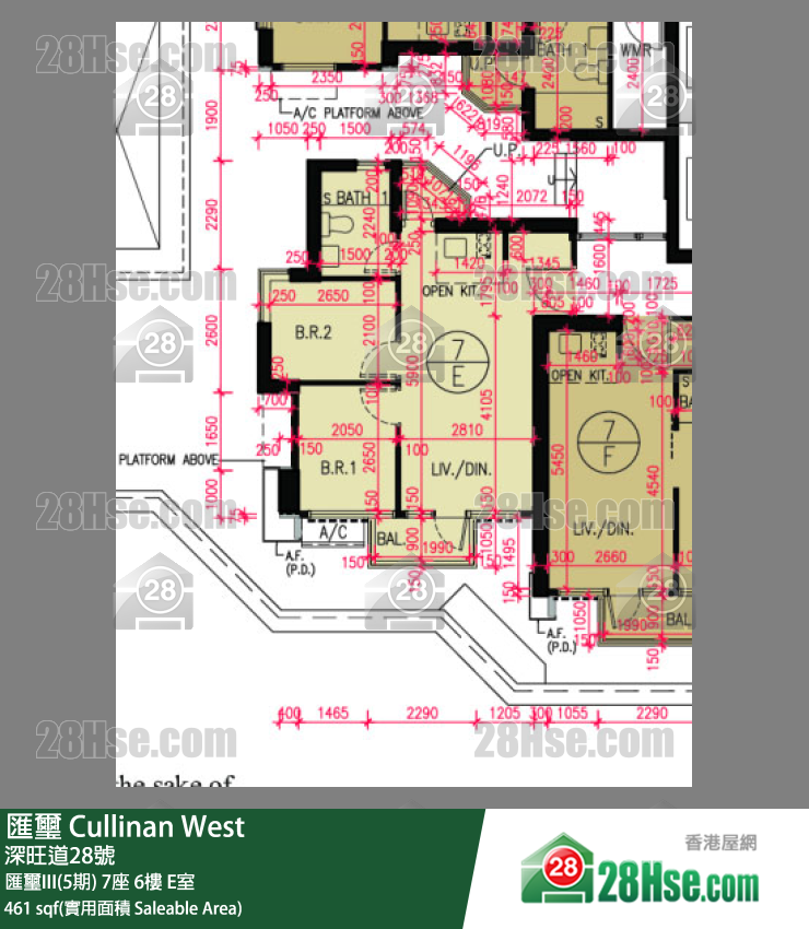 匯璽 匯璽III(5期) 7座 6樓 E室 平面圖