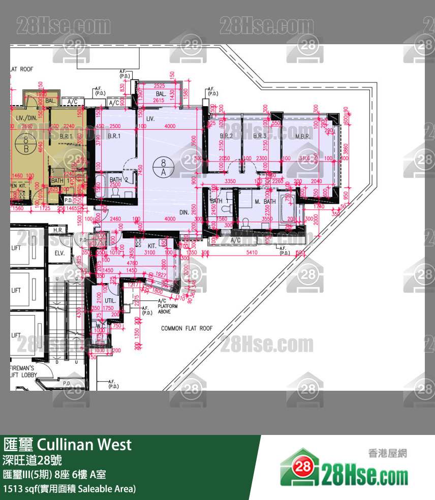 匯璽 匯璽III(5期) 8座 6樓 A室 平面圖