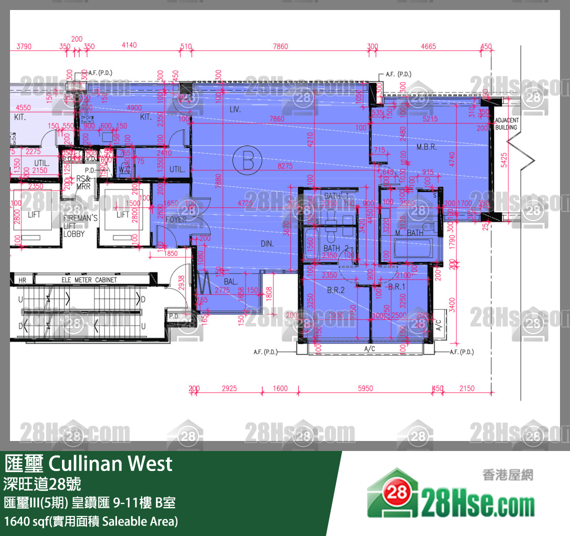 匯璽 匯璽III(5期) 皇鑽匯 10樓 B室 平面圖